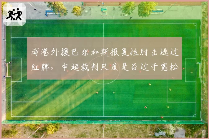 海港外援巴尔加斯报复性肘击逃过红牌，中超裁判尺度是否过于宽松？