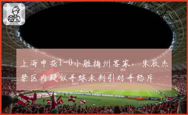 上海申花1-0小胜梅州客家，朱辰杰禁区内疑似手球未判引对手怒斥
